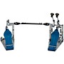 DW Colorboard Machined Direct Drive Double Bass Drum Pedal with Blue Footboard