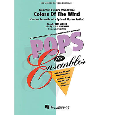 Hal Leonard Colors of the Wind (Clarinet Ensemble (opt. rhythm section)) Concert Band Level 2-3 by Elliot Del Borgo