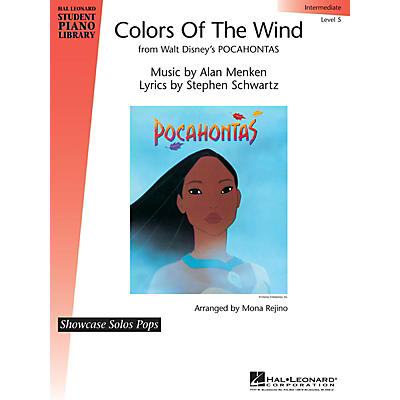 Hal Leonard Colors of the Wind Piano Library Series by Alan Menken (Level Inter)