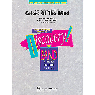 Hal Leonard Colors of the Wind (from Pocahontas) Concert Band Level 1.5 Arranged by Eric Osterling