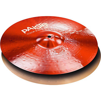 Paiste Colorsound 900 Heavy Hi Hat Cymbal Red