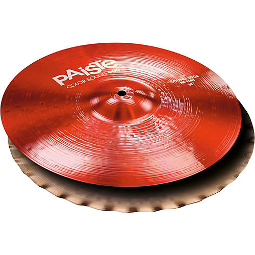 Paiste Colorsound 900 Sound Edge Hi Hat Cymbal Red 14 in. Top