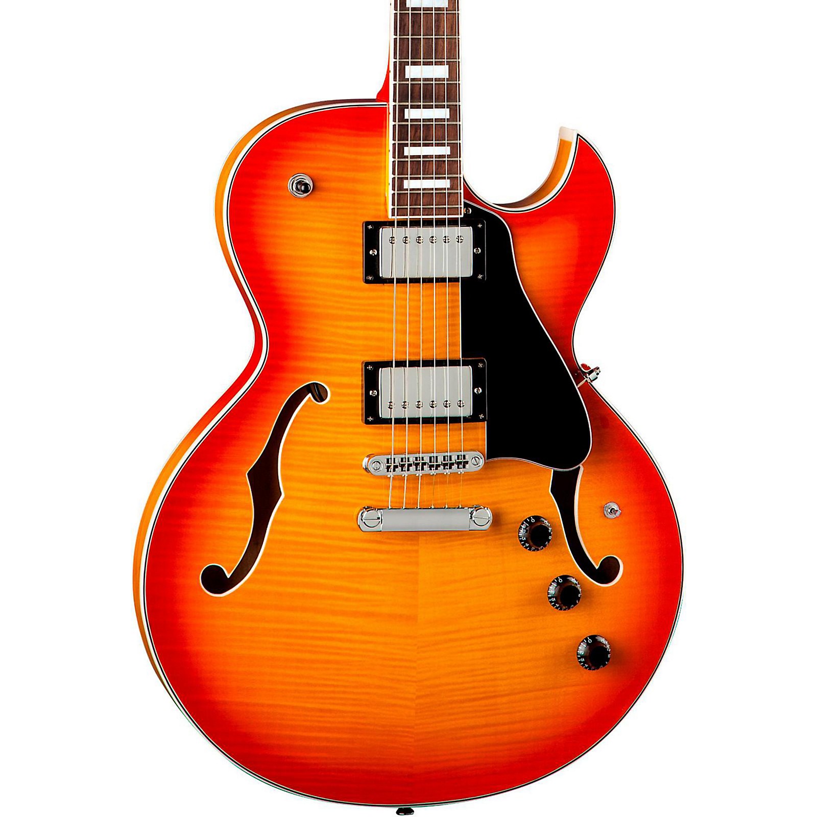 Dean Colt Flame Top SemiHollowbody with Piezo Electric Guitar