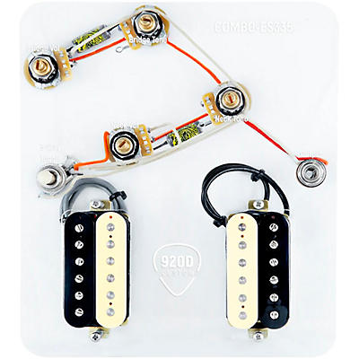 920d Custom Combo Kit for ES-335 With Uncovered Roughneck Humbuckers & ES335-V Wiring Harness