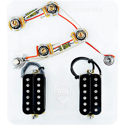 920d Custom Combo Kit for ES-335 With Uncovered Smoothie Humbuckers and ES335-V Wiring Harness