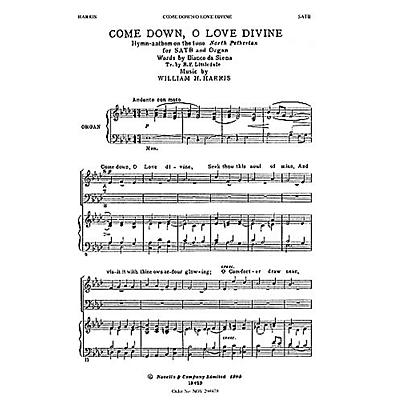 Novello Come Down, O Love Divine SATB Composed by William H. Harris