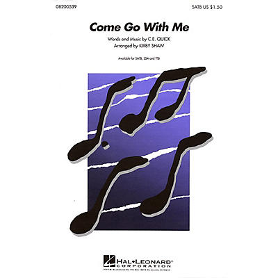 Hal Leonard Come Go with Me SATB a cappella arranged by Kirby Shaw