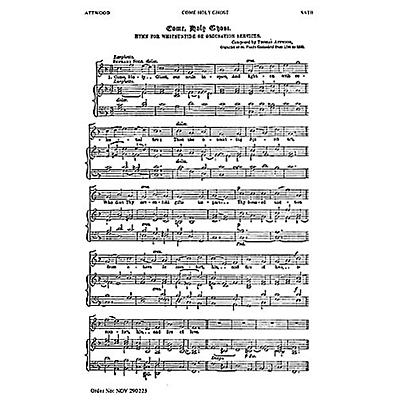 Novello Come, Holy Ghost SATB, Organ Composed by Thomas Attwood