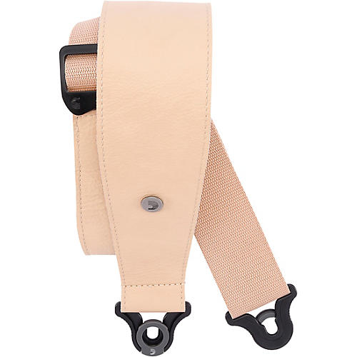 D'Addario Comfort Leather Auto Lock Guitar Strap Tan 3 in.