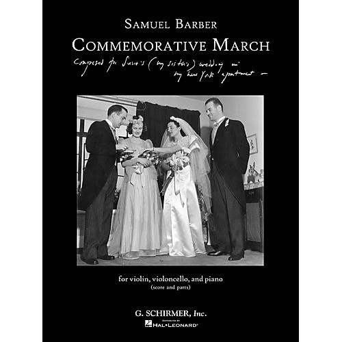 G. Schirmer Commemorative March (First Edition Piano Trio Score and Parts) Ensemble Series Softcover by Samuel Barber