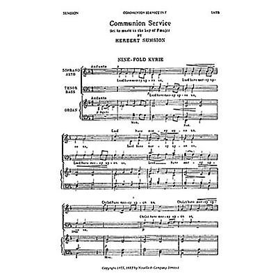 Novello Communion Service in F SATB Composed by Herbert Sumsion