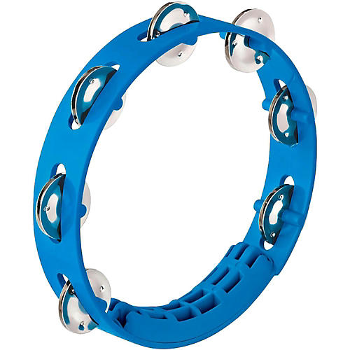 Nino Compact ABS Plastic Handheld Tambourine 8 in. Sky Blue