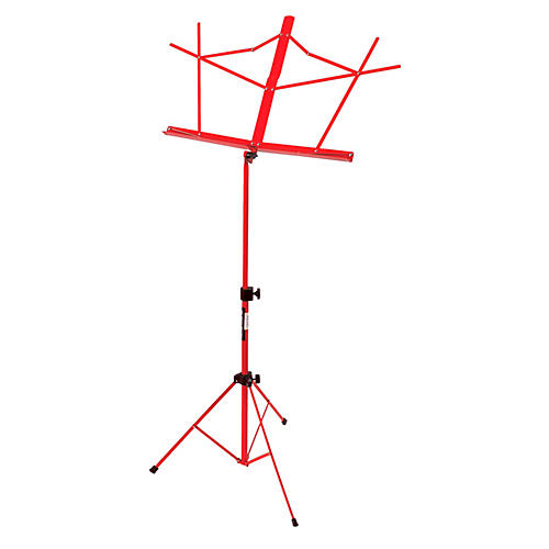 On-Stage Stands Compact Sheet Music Stand Red