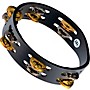 MEINL Compact Wood Tambourine Two Rows Dual Alloy Jingles Black