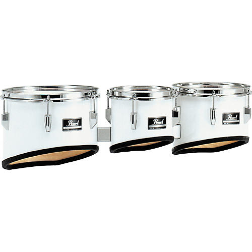 Pearl Competitor Marching Tom Set Pure White (#33) 8,10,12 set