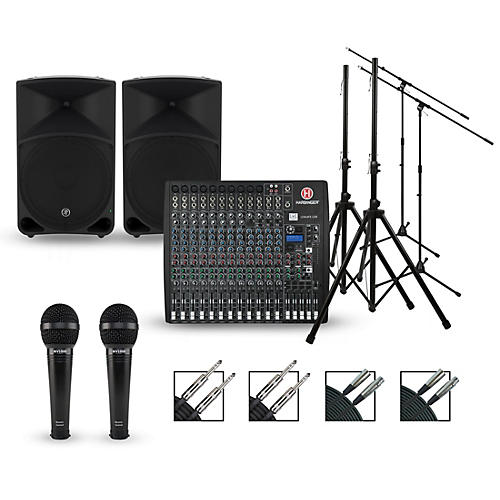 Complete PA Package with L2402 Mixer and Mackie Thump Speakers