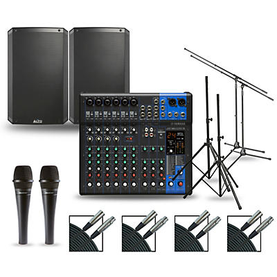 Yamaha Complete PA Package with MG12XUK Mixer and Alto TS310 Speakers 10" Mains