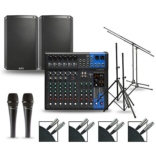 Yamaha Complete PA Package with MG12XUK Mixer and Alto TS310 Speakers 10