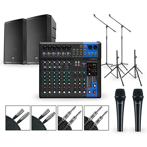 Yamaha Complete PA Package with MG12XUK Mixer and Electro-Voice ELX200  Series Speakers 15 Mains | Musician's Friend