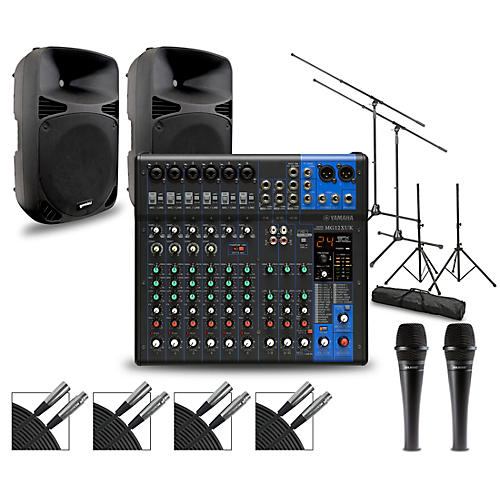 Complete PA Package with MG12XUK Mixer and Gemini HPS BLU Speakers