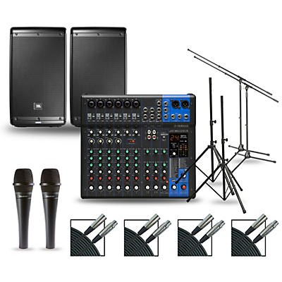 Yamaha Complete PA Package with MG12XUK Mixer and JBL EON600 Speakers