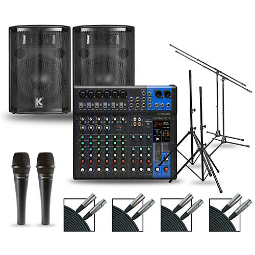 Complete PA Package with MG12XUK Mixer and Kustom HiPAC Speakers