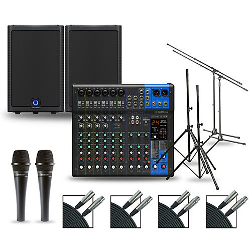 Complete PA Package with MG12XUK Mixer and Turbosound Milan Speakers