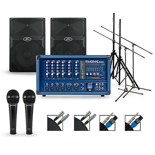 Complete PA Package with Powerpod 630R Mixer and Peavey PVX Series Speakers