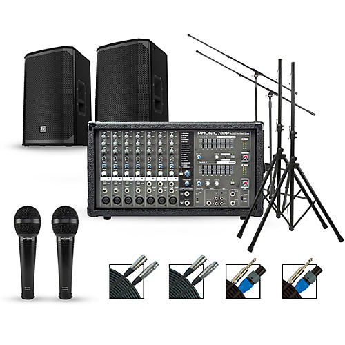Complete PA Package with Powerpod 780 Plus Mixer with Electro-Voice EKX Speakers
