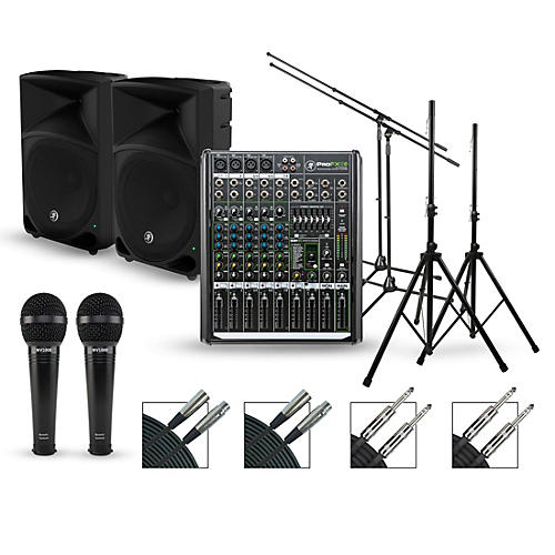 Complete PA Package with ProFX8v2 Mixer and Mackie Thump Series Speakers