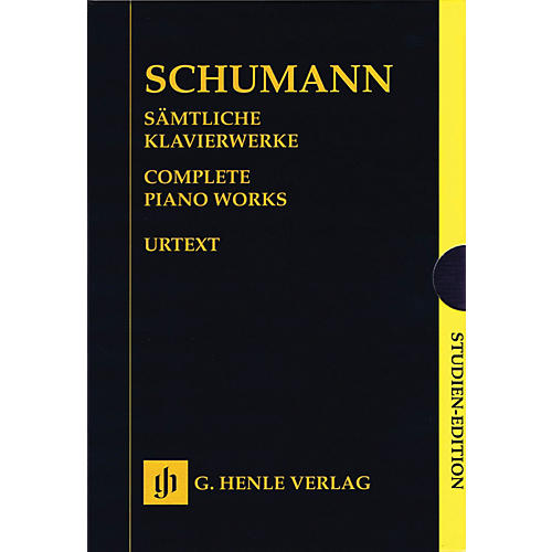 G. Henle Verlag Complete Piano Works - Boxed Set of Study Scores Henle Study Scores Series Softcover by Robert Schumann