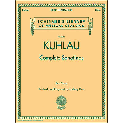 G. Schirmer Complete Sonatinas for Piano Vol. 2065 By Kuhlau