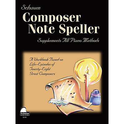SCHAUM Composer Note Speller Educational Piano Series Softcover