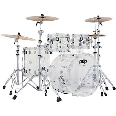 PDP by DW Concept Acrylic 4-Piece Drum Shell Pack -
