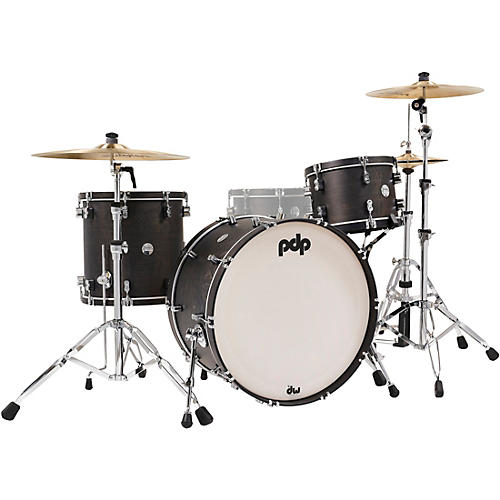 PDP by DW Concept Classic 3-Piece Shell Pack with 24 in. Bass Drum and Ebony Hoops Ebony