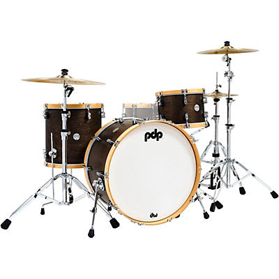PDP by DW Concept Classic 3-Piece Shell Pack with 24 in. Bass Drum and Natural Hoops