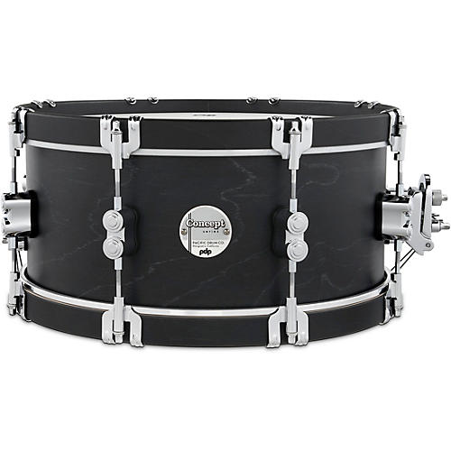 PDP Concept Classic Snare Drum With Wood Hoops 14 x 6.5 in. Ebony/Ebony Hoops