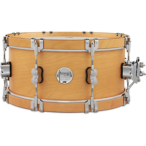 PDP Concept Classic Snare Drum With Wood Hoops 14 x 6.5 in. Natural/Natural Hoops