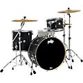 PDP by DW Concept Maple 3-Piece Rock Shell Pack with Chrome Hardware Satin SeafoamCarbon Fiber