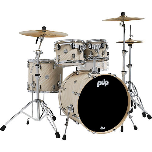 PDP by DW Concept Maple 4-Piece Shell Pack with Chrome Hardware Twisted Ivory