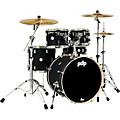 PDP by DW Concept Maple 5-Piece Shell Pack with Chrome Hardware Satin BlackSatin Black