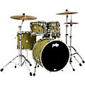 PDP Concept Maple 5-Piece Shell Pack with Chrome Hardware Satin BlackSatin Olive