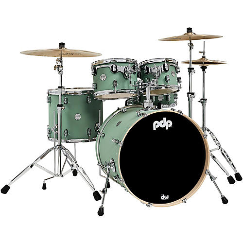 PDP Concept Maple 5-Piece Shell Pack with Chrome Hardware Satin Seafoam