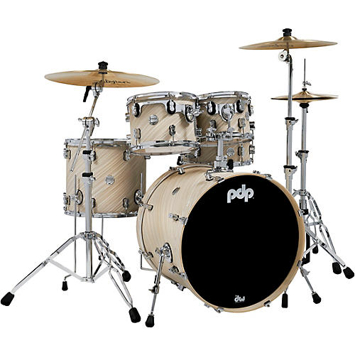 PDP Concept Maple 5-Piece Shell Pack with Chrome Hardware Twisted Ivory