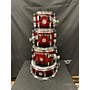 Used PDP by DW Concept Maple 7 Piece Drum Kit red sparkle fade