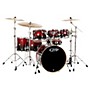 Open-Box PDP by DW Concept Maple 7-Piece Shell Pack Condition 1 - Mint Red To Black Fade