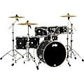 PDP by DW Concept Maple 7-Piece Shell Pack With Chrome Hardware Satin BlackSatin Black