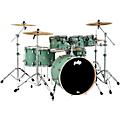 PDP Concept Maple 7-Piece Shell Pack With Chrome Hardware Satin OliveSatin Seafoam