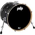 PDP by DW Concept Maple Bass Drum with Chrome Hardware 24 x 14 in. Satin Black20 x 16 in. Carbon Fiber