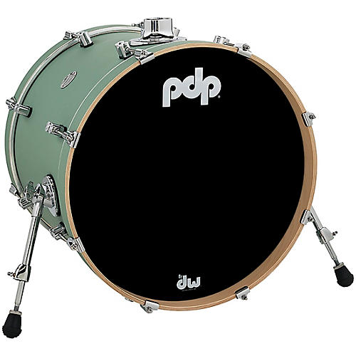 PDP Concept Maple Bass Drum with Chrome Hardware 20 x 16 in. Satin Seafoam